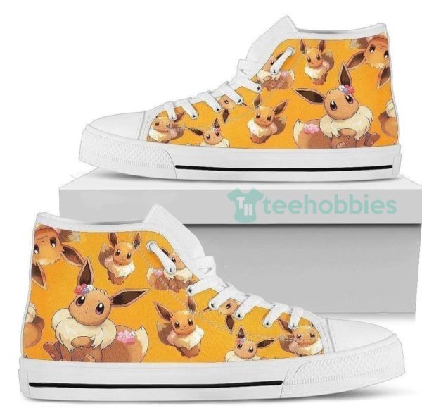 eevee shoes high top gift for poke fan 2 dFfkx 600x579px Eevee Shoes High Top Gift For Poke Fan