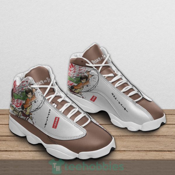 eren jaeger attack on titan custom anime air jordan 13 shoes 2 JCjr3 600x600px Eren Jaeger Attack On Titan Custom Anime Air Jordan 13 Shoes