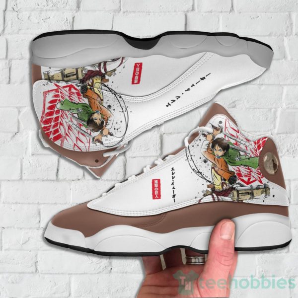 eren jaeger attack on titan custom anime air jordan 13 shoes 3 bfO4w 600x600px Eren Jaeger Attack On Titan Custom Anime Air Jordan 13 Shoes