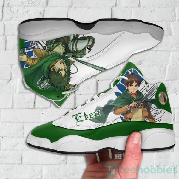 eren yeager custom attack on titan anime air jordan 13 shoes 3 OzCmD 600x600px Eren Yeager Custom Attack On Titan Anime Air Jordan 13 Shoes