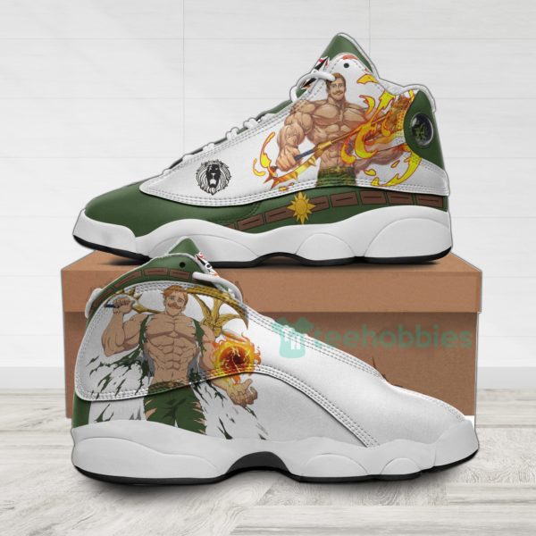escanor custom the seven deadly sins anime air jordan 13 shoes 1 orLve 600x600px Escanor Custom The Seven Deadly Sins Anime Air Jordan 13 Shoes