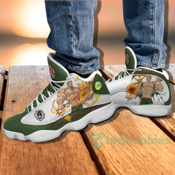 escanor custom the seven deadly sins anime air jordan 13 shoes 4 h415o 600x600px Escanor Custom The Seven Deadly Sins Anime Air Jordan 13 Shoes