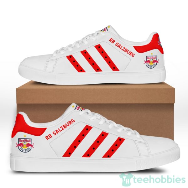fc red bull salzburg red stripe low top skate shoes 1 xVr4W 600x600px Fc Red Bull Salzburg Red Stripe Low Top Skate Shoes