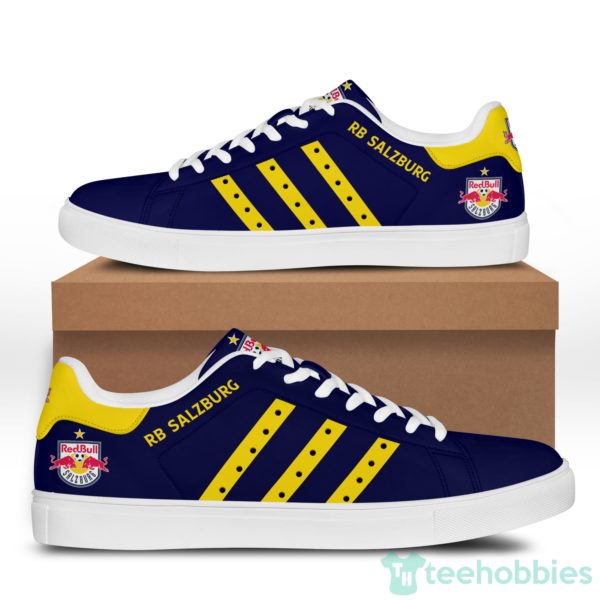 fc red bull salzburg yellow striped low top skate shoes 1 GVezN 600x600px Fc Red Bull Salzburg Yellow Striped Low Top Skate Shoes