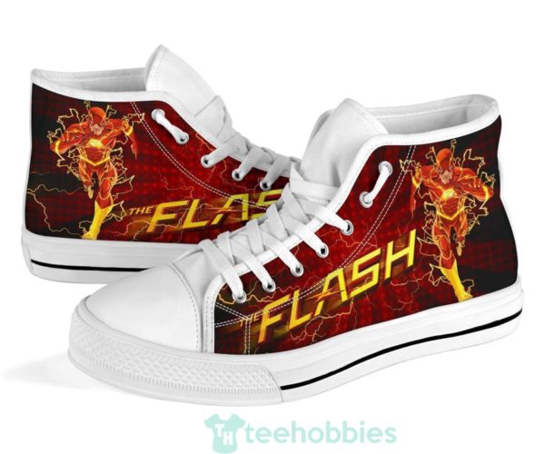 flash sneakers super heroes high top shoes fan gift 1 Hplxf 600x500px Flash Sneakers Super Heroes High Top Shoes Fan Gift