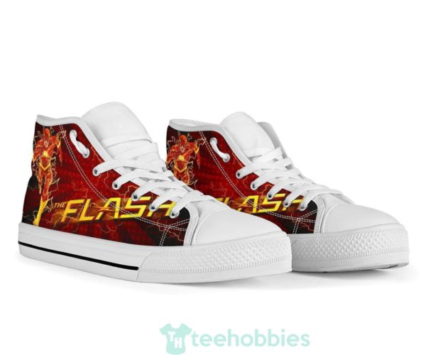 flash sneakers super heroes high top shoes fan gift 4 4TGdP 600x500px Flash Sneakers Super Heroes High Top Shoes Fan Gift