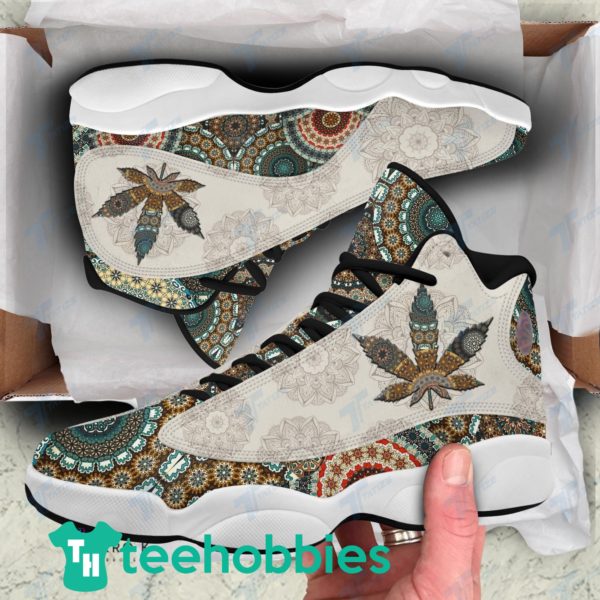 flower mandala canabis air jordan 13 sneaker shoes 1 rAYZ7 600x600px Flower Mandala Canabis Air Jordan 13 Sneaker Shoes
