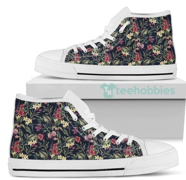 flowers sneakers high top shoes gift idea 2 avAME 600x579px Flowers Sneakers High Top Shoes Gift Idea