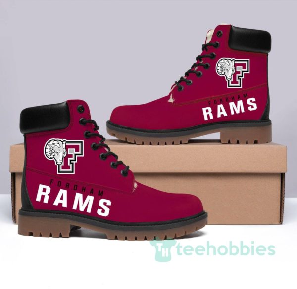 fordham rams football leather boots men women shoes 1 Qbcbs 600x585px Fordham Rams Football Leather Boots Men Women Shoes