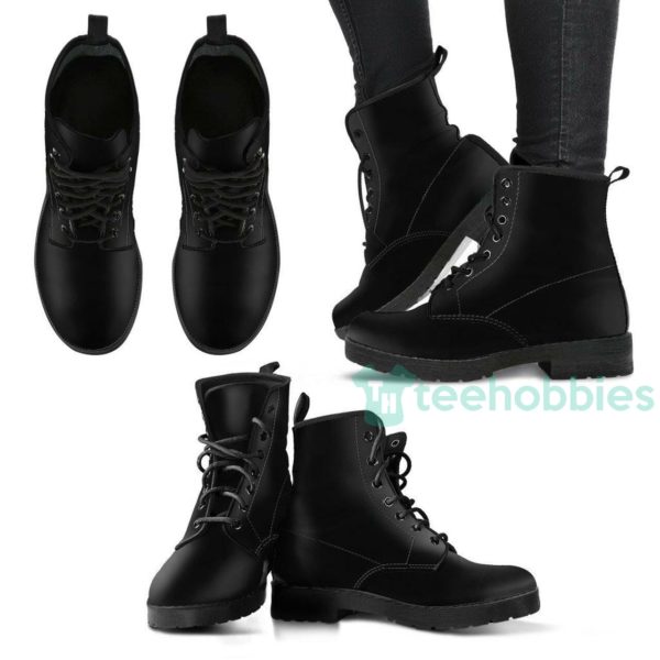 full black leather boots shoes 1 udBRh 600x600px Full Black Leather Boots Shoes