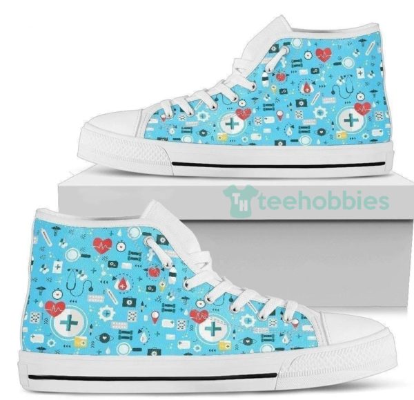 funny icon nurse high top shoes gift for nurse 1 a3dvN 600x579px Funny Icon Nurse High Top Shoes Gift For Nurse