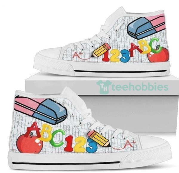 funny math teacher high top shoes gift idea 1 XM57Q 600x579px Funny Math Teacher High Top Shoes Gift Idea