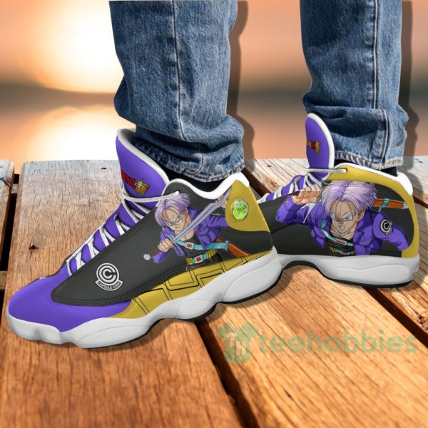 future trunks custom dragon ball anime air jordan 13 shoes 4 oSFap 600x600px Future Trunks Custom Dragon Ball Anime Air Jordan 13 Shoes