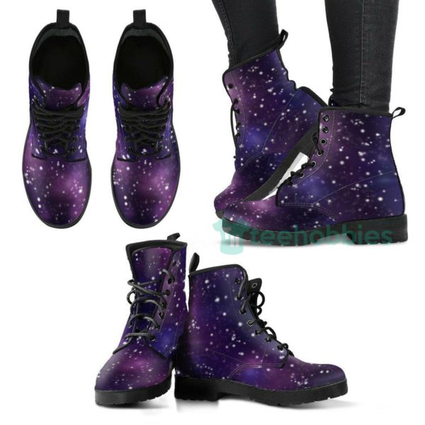 galaxy design leather boots shoes 1 4wW2u 600x600px Galaxy Design Leather Boots Shoes