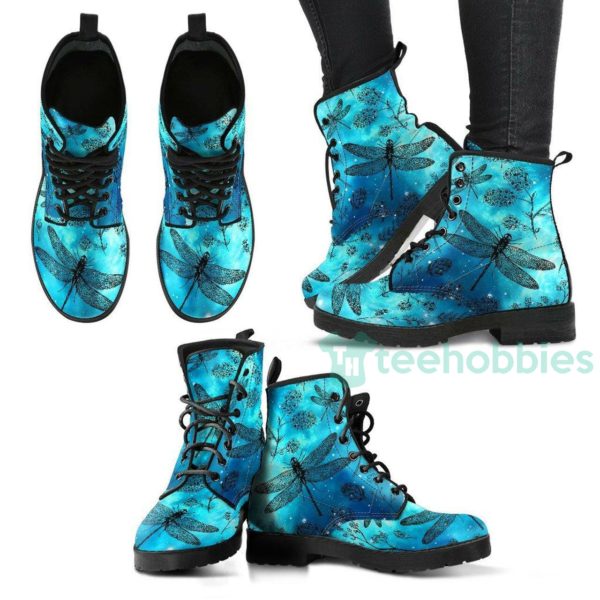 galaxy dragonfly handcrafted leather boots shoes 1 gUrMC 600x600px Galaxy Dragonfly Handcrafted Leather Boots Shoes
