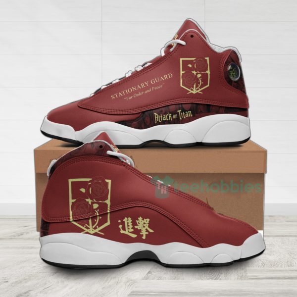 garrison custom attack on titan anime air jordan 13 shoes 1 sHjtS 600x600px Garrison Custom Attack On Titan Anime Air Jordan 13 Shoes