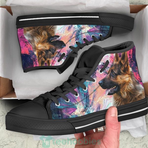 german shepherd dog sneakers colorful high top shoes 1 fDmhs 600x600px German Shepherd Dog Sneakers Colorful High Top Shoes