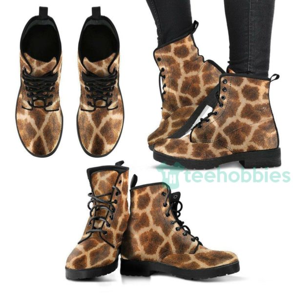 giraffe vegan leather boots shoes 1 IE3tQ 600x600px Giraffe Vegan Leather Boots Shoes