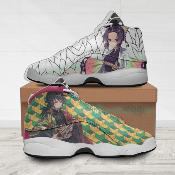 giyuu and shinobu custom kny anime air jordan 13 shoes 1 b7AQC 600x600px Giyuu And Shinobu Custom KNY Anime Air Jordan 13 Shoes
