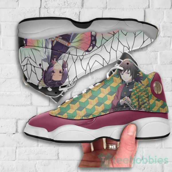 giyuu and shinobu custom kny anime air jordan 13 shoes 3 CWGqC 600x600px Giyuu And Shinobu Custom KNY Anime Air Jordan 13 Shoes