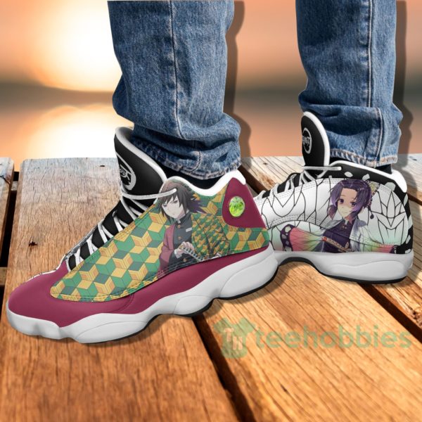 giyuu and shinobu custom kny anime air jordan 13 shoes 4 O84Z0 600x600px Giyuu And Shinobu Custom KNY Anime Air Jordan 13 Shoes