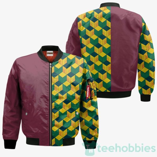 giyuu tomioka pattern custom demon slayer cosplay bomber jacket 3 jt8Ij 600x600px Giyuu Tomioka Pattern Custom Demon Slayer Cosplay Bomber Jacket