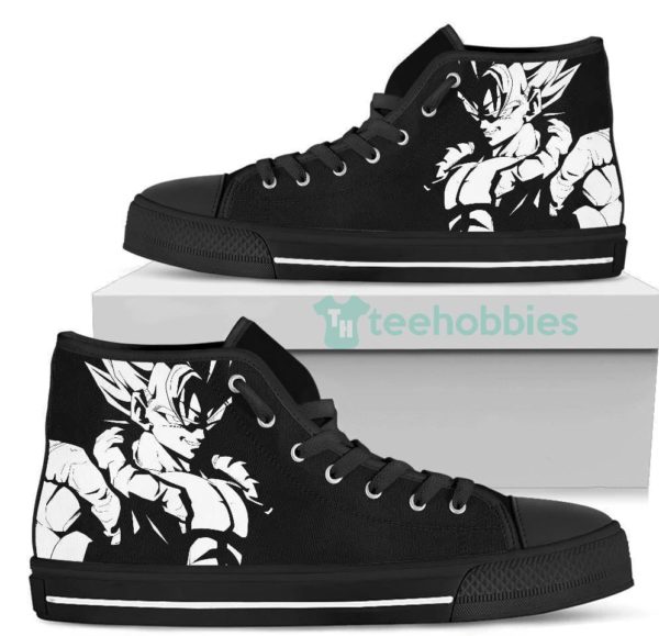 gogeta bw high top shoes dragon ball fan gift 2 bXeiT 600x579px Gogeta BW High Top Shoes Dragon Ball Fan Gift