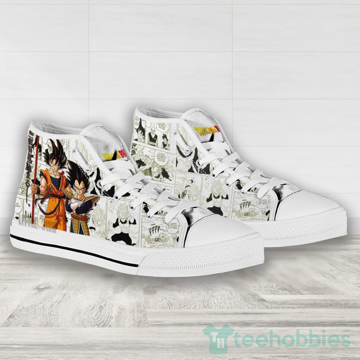 Goku x Vegeta High Top Canvas Shoes Custom Dragon Ball