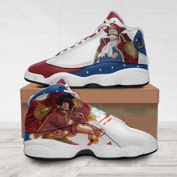 gol d roger custom one piece anime air jordan 13 shoes 1 O5XyR 600x600px Gol D Roger Custom One Piece Anime Air Jordan 13 Shoes
