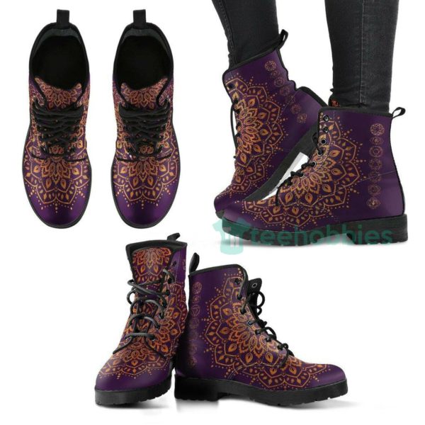 gold chakra mandala boots fashion leather boots shoes 1 lWODt 600x600px Gold Chakra Mandala Boots Fashion Leather Boots Shoes