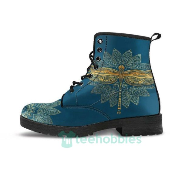 gold mandala dragonfly leather boots shoes 1 n0WhO 600x600px Gold Mandala Dragonfly Leather Boots Shoes