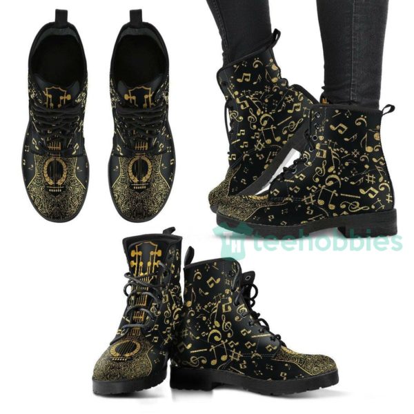 gold partition leather boots shoes 1 1MpUQ 600x600px Gold Partition Leather Boots Shoes