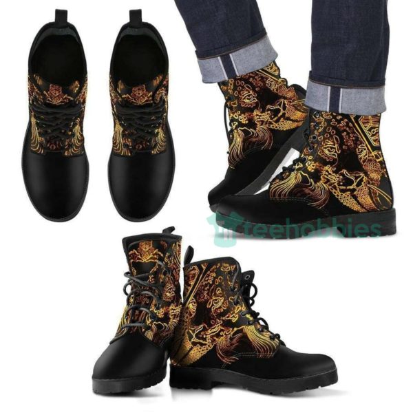gold tigris leather boots shoes 1 SD3P4 600x600px Gold Tigris Leather Boots Shoes