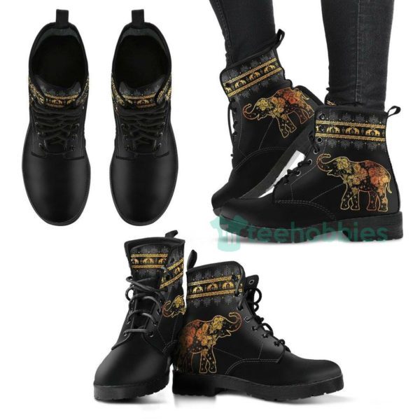 golden mandala elephant boots fashion leather boots shoes 1 EU2Up 600x600px Golden Mandala Elephant Boots Fashion Leather Boots Shoes