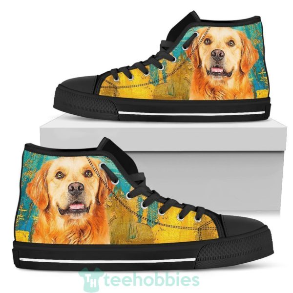 golden retriever dog sneakers colorful high top shoes 2 HXG2n 600x600px Golden Retriever Dog Sneakers Colorful High Top Shoes