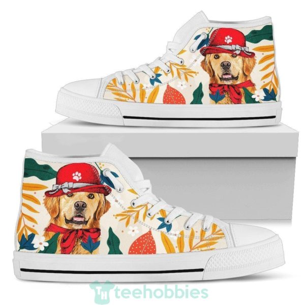 golden retriever dog women high top shoes funny 1 9lmwu 600x600px Golden Retriever Dog Women High Top Shoes Funny