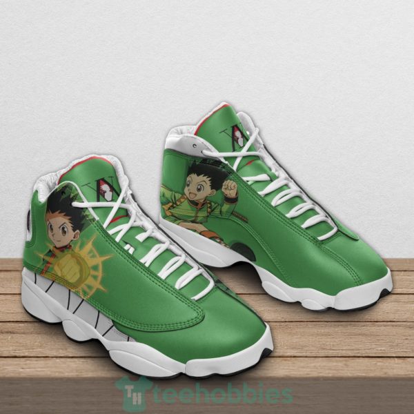 gon freecss custom hunter anime air jordan 13 shoes 2 j70rb 600x600px Gon Freecss Custom Hunter Anime Air Jordan 13 Shoes