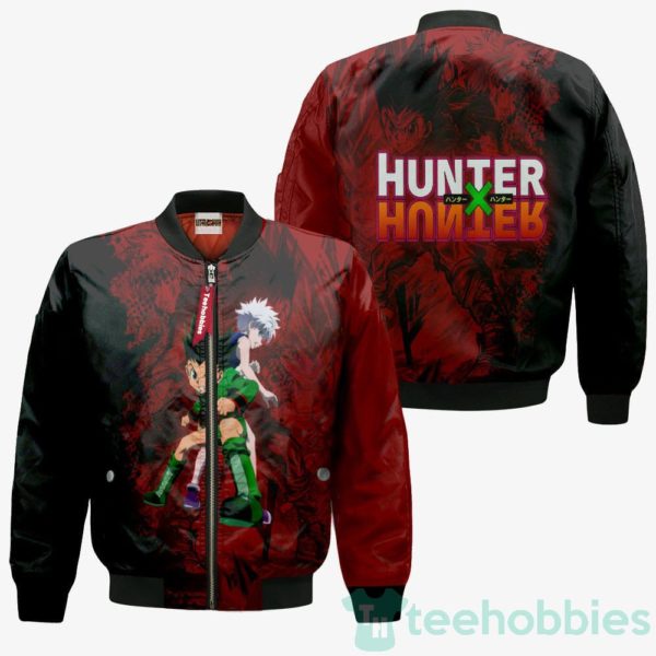 gon x killua cutsom hunter hunter cosplay bomber jacket 3 w9A5p 600x600px Gon x Killua Cutsom Hunter Hunter Cosplay Bomber Jacket