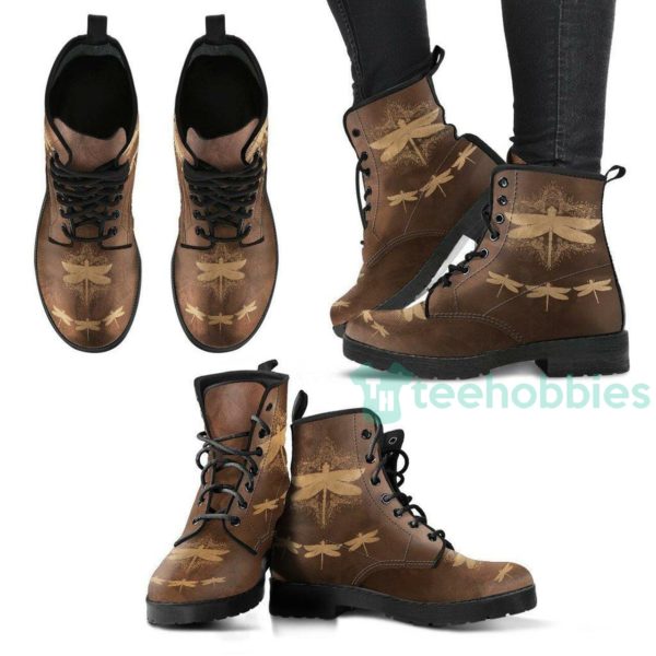 good fortune dragonfly leather boots shoes 1 kXihB 600x600px Good Fortune Dragonfly Leather Boots Shoes