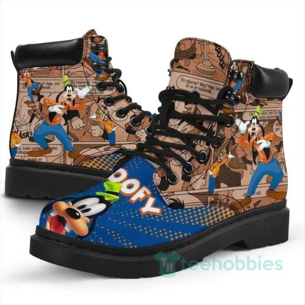goofy cartoon character leather boots men women shoes 1 QJ8MB 600x600px Goofy Cartoon Character Leather Boots Men Women Shoes