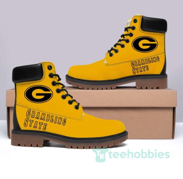 grambling state tigers football leather boots men women shoes 1 BxyAj 600x585px Grambling State Tigers Football Leather Boots Men Women Shoes