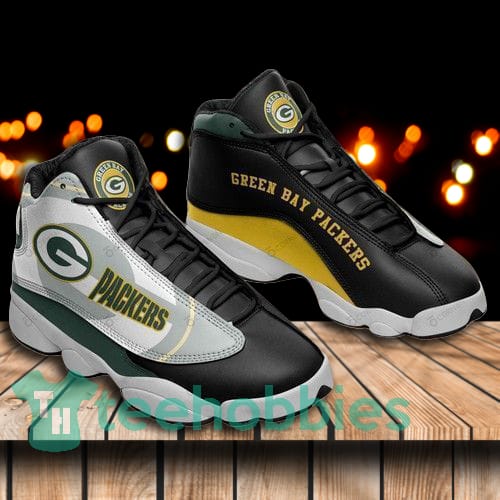 green bay packers black and white air jordan 13 sport sneaker shoes 1 LCYwspx Green Bay Packers Black And White Air Jordan 13 Sport Sneaker Shoes