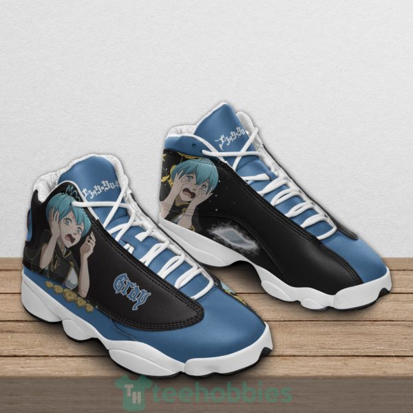 grey custom black clover anime air jordan 13 shoes 2 VVYe1 600x600px Grey Custom Black Clover Anime Air Jordan 13 Shoes
