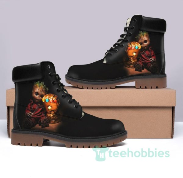 groot best movie character leather boots men women shoes 1 ZvFmR 600x582px Groot Best Movie Character Leather Boots Men Women Shoes