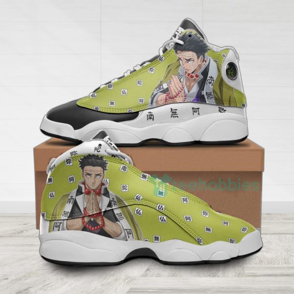 gyomei himejima custom kny anime air jordan 13 shoes 1 UtkkY 600x600px Gyomei Himejima Custom KNY Anime Air Jordan 13 Shoes