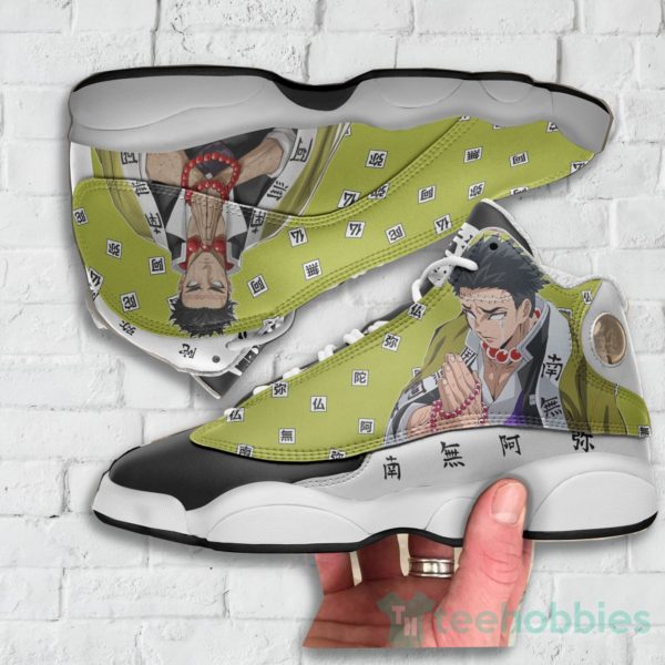 gyomei himejima custom kny anime air jordan 13 shoes 3 DQbJY 600x600px Gyomei Himejima Custom KNY Anime Air Jordan 13 Shoes