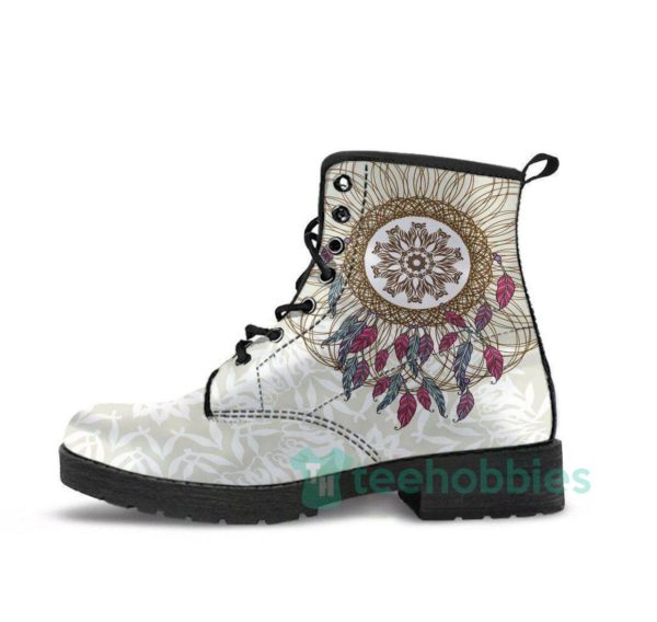 handcrafted dreamcatcher mandala leather boots shoes 1 XToRp 600x568px Handcrafted Dreamcatcher Mandala Leather Boots Shoes