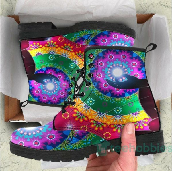 handcrafted glowing chakra leather boots shoes 1 uajXW 600x598px Handcrafted Glowing Chakra Leather Boots Shoes