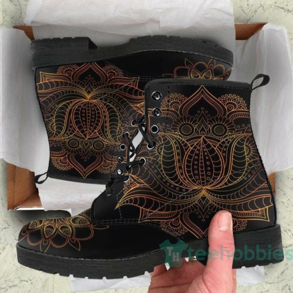 handcrafted lotus leather boots shoes 1 dKDB4 600x600px Handcrafted Lotus Leather Boots Shoes