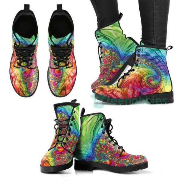 happy rainbow boots fashion leather boots shoes 1 vGPbg 600x600px Happy Rainbow Boots Fashion Leather Boots Shoes